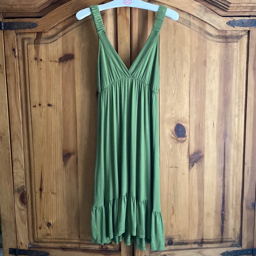 NWOT Anthropologie Ophelia Sage Midi Dress